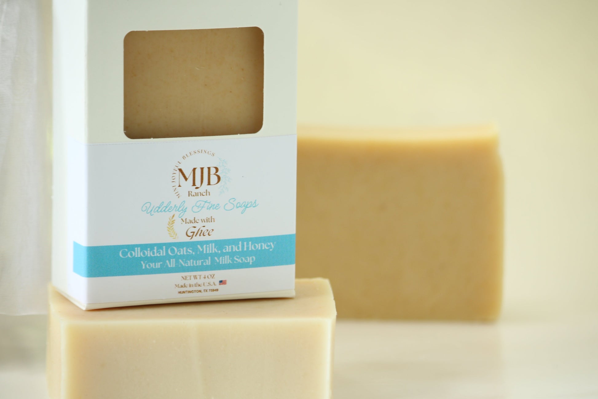 natural milk soap made with ghee