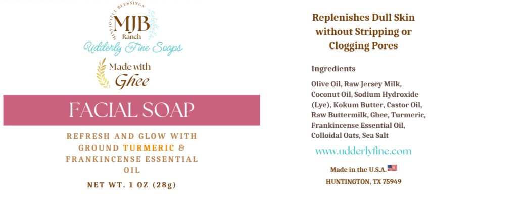 udderly fine facial milk soap with ghee and turmeric